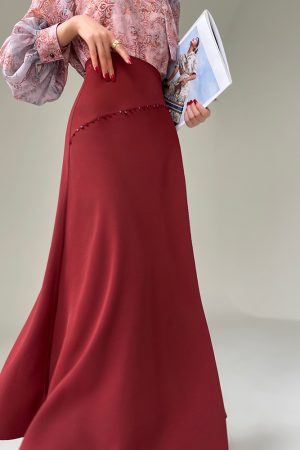 Freud's Love Poem High Waist Elegant Fishtail Skirt - Slimming A-Line Midi Skirt for a Chic 90s-Inspired Look