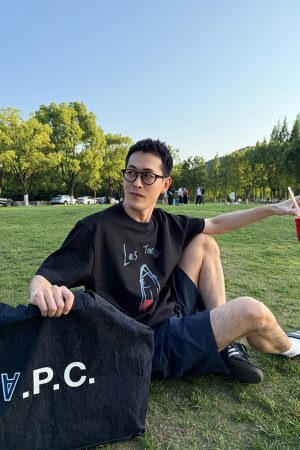 Fruit Print Short-Sleeve T-Shirt for Men â€“ Summer 2025 Casual Style, Loose Fit, Versatile American Fashion, Trendy Streetwear