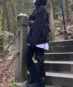 Functional Waterproof Outdoor Work Pants for Men and Women - Removable Retro Casual Straight Leg Trendy Style