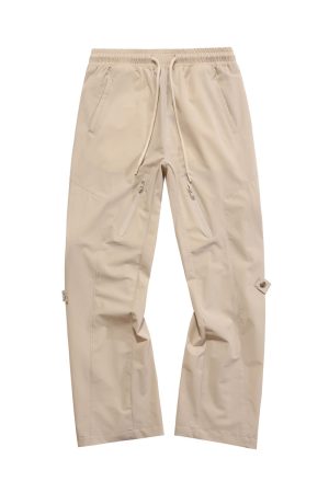Functional Waterproof Outdoor Work Pants for Men and Women - Removable Retro Casual Straight Leg Trendy Style