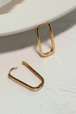 Geometric Silver Stud Drop Earrings - Trendy 2025 Female Jewelry, Korean Style, Internet Celebrity Fashion