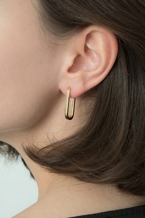 Geometric Silver Stud Drop Earrings - Trendy 2025 Female Jewelry, Korean Style, Internet Celebrity Fashion