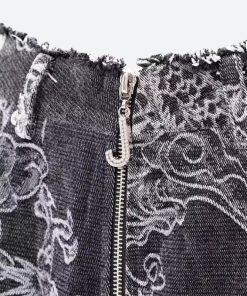 Girl In Dress Drawing, 2 Girls Drawing - Dragon Printed Jeans