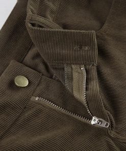 Going Out Tomboy Outfits, Streetstyle Outfit - Y2K Corduroy Pants