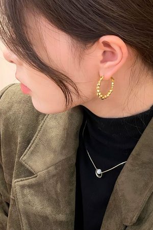 Gold and Silver Minimalist S925 Needle Earrings, Unique Light Luxury Design, 2025 Trending Ear Accessories
