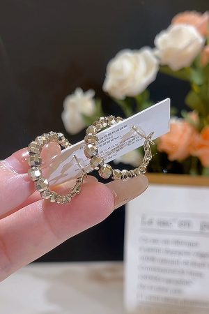 Gold and Silver Minimalist S925 Needle Earrings, Unique Light Luxury Design, 2025 Trending Ear Accessories