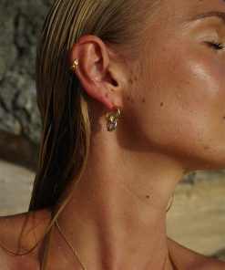 Gold and Silver Twisted Color-Block Rope Knot Earrings - European American Light Luxury Retro Design Ear Studs