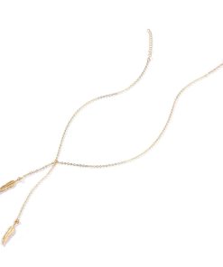 Gold Tree Leaf Clavicle Chain Necklace - Simple European and American Jewelry for Elegant Style