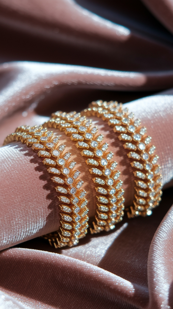 Shiny Gold Bracelets to Elevate Your Outfit outfit idea