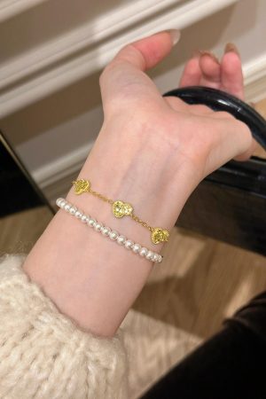 Golden Ice Fragment Gourd Bracelet - Dazzling Versatile Stacking Accessory, Elegant Skin-Brightening Design for a Lucky Look