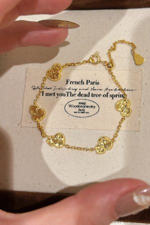 Golden Ice Fragment Gourd Bracelet - Dazzling Versatile Stacking Accessory, Elegant Skin-Brightening Design for a Lucky Look