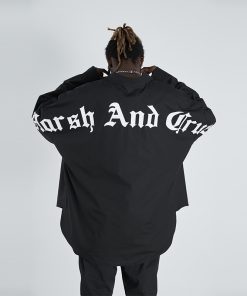 Gothic Casual Long Sleeve Shirt - Versatile Loose Trendy Top for 90s Y2K Aesthetic