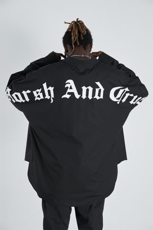 Gothic Casual Long Sleeve Shirt - Versatile Loose Trendy Top for 90s Y2K Aesthetic