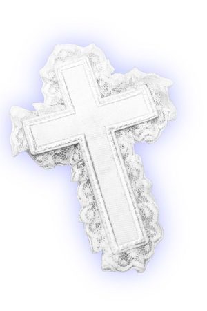 Gothic Lace Hair Clip with Cross Side Clip - Y2K Subculture Lolita Accessory for Sweet and Spicy Girls