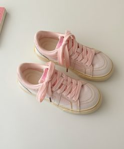 Gradient Rainbow Breathable Sneakers for Women - Summer 2025 Thick-Soled Versatile Sports Shoes, Y2K Style Fashion Footwear