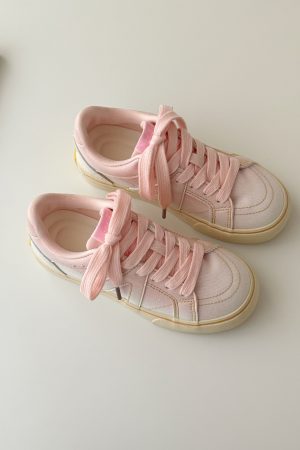 Gradient Rainbow Breathable Sneakers for Women - Summer 2025 Thick-Soled Versatile Sports Shoes, Y2K Style Fashion Footwear