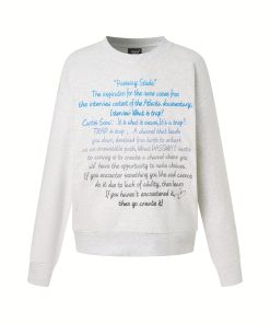 Gradient Slogan Round Neck Sweatshirt - Trendy Autumn Winter Long Sleeve Women's Casual Slim Fit Top