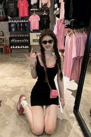 Gray Layered Tank Dress for Women with Fitted Waist, Padded Bust, Bodycon Short Skirt - Summer Fashion Essential
