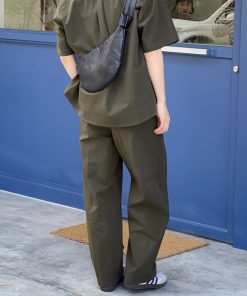 Green Elastic Straight-Leg Beach Pants for Boys - Sun-Protective Summer Style