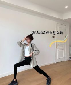 Green Second-Generation Shark Skin Yoga Pants with Waist-Cinching Slimming Effect â€“ Ultra-Realistic Fit for Activewear