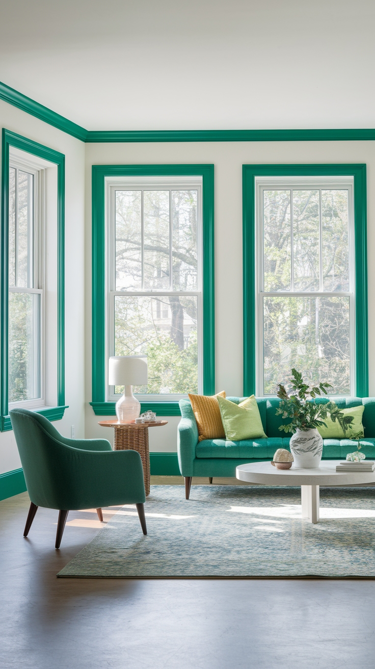 Incorporating Green Contrast Trim for a Fresh Look outfit idea