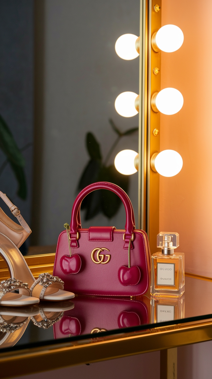 A Look at the Iconic Gucci Cherry Bag outfit idea