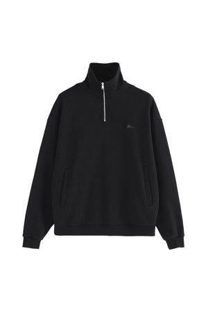 Half-Zip American Style Hoodie - Roaring Beast Design for Autumn/Winter 2025, Trendy Streetwear Inspired by 90s and Y2K Fashion