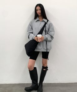 Half-Zip American Style Hoodie - Roaring Beast Design for Autumn/Winter 2025, Trendy Streetwear Inspired by 90s and Y2K Fashion