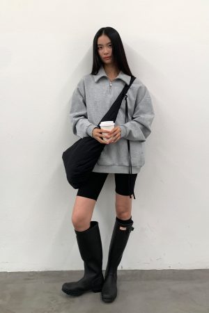 Half-Zip American Style Hoodie - Roaring Beast Design for Autumn/Winter 2025, Trendy Streetwear Inspired by 90s and Y2K Fashion