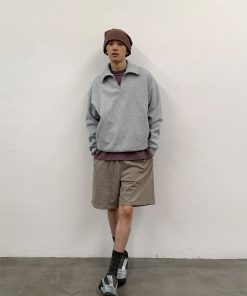 Half-Zip American Style Hoodie - Roaring Beast Design for Autumn/Winter 2025, Trendy Streetwear Inspired by 90s and Y2K Fashion