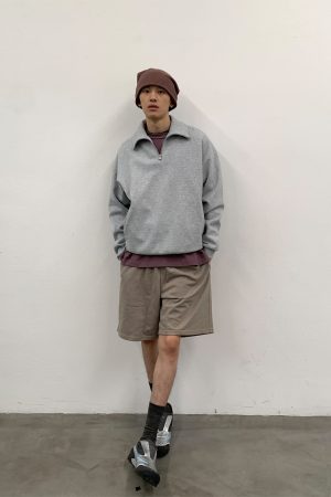 Half-Zip American Style Hoodie - Roaring Beast Design for Autumn/Winter 2025, Trendy Streetwear Inspired by 90s and Y2K Fashion