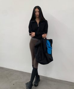 Half-Zip American Style Hoodie - Roaring Beast Design for Autumn/Winter 2025, Trendy Streetwear Inspired by 90s and Y2K Fashion