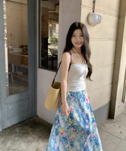 Halter Strapless Drawstring Top - Slimming Versatile Vacation Style, Sexy Trendy Summer Fashion, Perfect for Y2K and 90s Looks