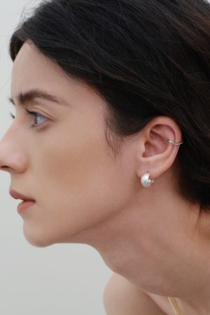 Hammered Design 925 Silver Needle Earrings - Sparkling Spring Summer Ear Studs for 90s Aesthetic and Y2K Fashion Lovers