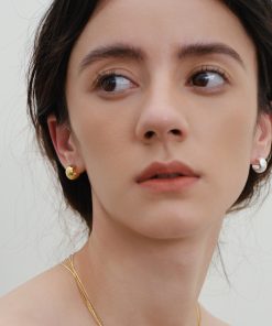 Hammered Design 925 Silver Needle Earrings - Sparkling Spring Summer Ear Studs for 90s Aesthetic and Y2K Fashion Lovers