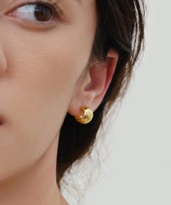 Hammered Design 925 Silver Needle Earrings - Sparkling Spring Summer Ear Studs for 90s Aesthetic and Y2K Fashion Lovers