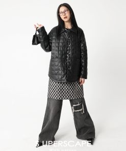 Handmade 3D Sequin Lace Woven Little Chanel Neck Dress - Elegant Y2K Style Party Dress