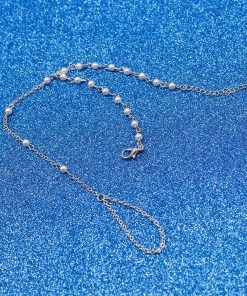 Handmade Beaded Pearl Bracelet and Ring Set - European and American Luxury Evening Jewelry for Women