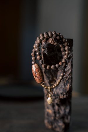 Handmade Double Circle Irregular Relic Beads Bracelet - Trendy Retro Cultural Accessories for Men and Women