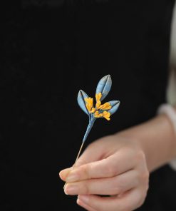 Handmade Floral Brooch - Exquisite Osmanthus Corsage Accessory for Qipao, Traditional Chinese Style Fashion Decoration