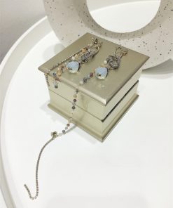 Handmade Metal Woven Geometric Circle Earrings with Crystal Rhinestones and Folding Tassels - Boho Chic Accessories