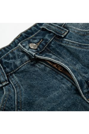 Handmade Pearl Sewn Denim Shorts - Loose Fit 3/4 Pants for Summer 2025, Trendy Casual Wear, Boho Style, Retro Fashion