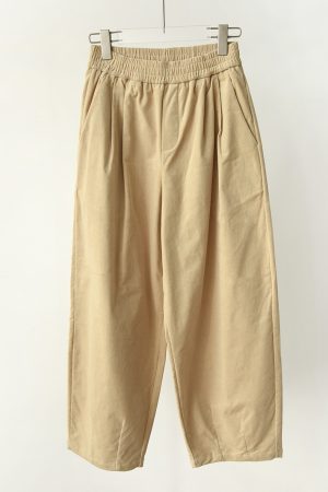 Handmade Retro Corduroy Balloon Pants with Loose Fit, Elastic Waistband, and Wide-Leg Design for Casual Chic Style