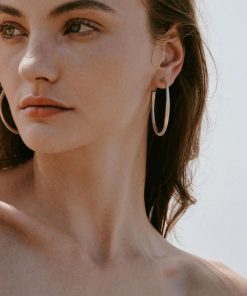 Handmade Vintage C-Shaped Hammered Pleated Silver-Plated Ear Studs Earrings - Unique Cool Niche Jewelry