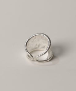 Handmade Vintage Open Ring for Men and Women, Simple 925 Silver Design, Versatile Finger Jewelry