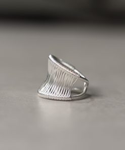 Handmade Vintage Open Ring for Men and Women, Simple 925 Silver Design, Versatile Finger Jewelry