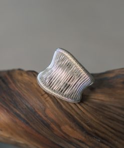 Handmade Vintage Open Ring for Men and Women, Simple 925 Silver Design, Versatile Finger Jewelry