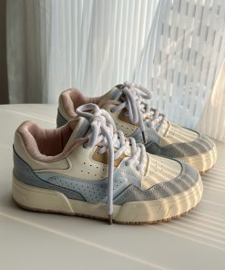 Harajuku-Style Women's Sneakers - 2025 Spring Casual Thick-Soled Versatile Shoes for Y2K Fashion Lovers