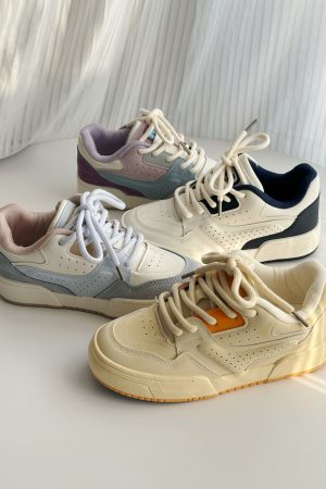 Harajuku-Style Women's Sneakers - 2025 Spring Casual Thick-Soled Versatile Shoes for Y2K Fashion Lovers