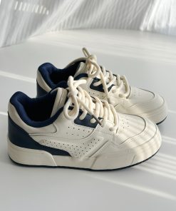 Harajuku-Style Women's Sneakers - 2025 Spring Casual Thick-Soled Versatile Shoes for Y2K Fashion Lovers